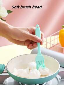 1 pieza/3 piezas Brocha de silicona para untar, brocha para aceite, brocha para parrilla de barbacoa, brocha para salsas, para barbacoa, parrilla, pasteles, cocina, hornear