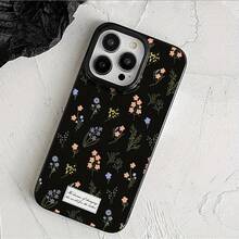 Funda de teléfono estética con cobertura completa, protección contra golpes adecuada para for Apple para for  16/XR/11/12/13/14/15 Plus Pro Max/Plus y otros modelos.Duradera, anti-manchas y resistente a huellas dactilares, es un regalo perfecto para el cumpleaños de una novia, novio, cónyuge, amigo o incluso para uno mismo.Estilosa y de moda, adecuada para hombres y mujeres, este elegante y de alta gama regalo de negocios es el mejor regalo.Funda de gelatina - Negro - Diseño floral gr - Multicolor - Ver 4
