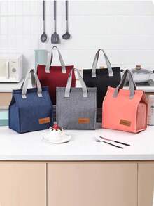 1 szt. Nowa, zapieczętowana torba na lunch, przenośna, wielokrotnego użytku torba na lunch, wodoodporna torebka, odpowiednia do biura, pracy, szkoły, podróży, kempingu, pikniku na świeżym powietrzu dla mężczyzn i kobiet, wielokrotnego użytku pojemnik na lunch, duża torba na lunch, odpowiednia do pracy, pikniku, plecaka, torebki na lunch, torby chłodzącej, torby do przechowywania, uroczej torby na lunch, torby na lunch, małej damskiej torby na lunch, torby na przybory szkolne