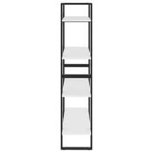 Libreria Larryhot a 4 ripiani bianca 80x30x140 cm Legno ingegnerizzato, resistente e durevole, facile da montare, stile decorativo, adattA, Per riporre soprammobili, statuette, libri, piccoli oggetti, ecc. - Bianco - Visualizzare 6