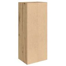 Libreria Larryhot in rovere artigianale 31x24x77 cm in legno ingegnerizzato, resistente e durevole, facile da montare, stile decorativo, adattA, Per riporre soprammobili, statuette, libri, piccoli oggetti, ecc. - Castano - Visualizzare 7