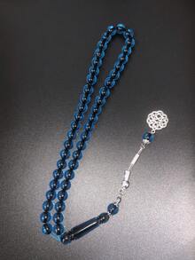 1 Pc 10-12mm Single Bead Muslim Prayer Beads Bracelet, 45pcs Resin Beads, Multifunctional, Boho Vintage Elegant Religious, Suitable For Daily Recitation, Leisure, Vacation, Hangout, Wedding Accessory, Holiday Gift - Multicolor - View 13