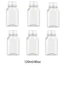 1/3/6/9/12个装迷你可重复使用塑料果汁瓶，带盖，健康果汁容器，适用于冰沙、茶、自制饮料，便携配件 - 彩色 - 查看 11