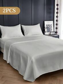 2/3/4pcs  Fitted Sheets Set, Bedding, Cozy And Warm Bedding, Fall Decor, Christmas Decorations, Halloween Decor, Solid Color Bedding Sheets, Easy Care And Comfortable, Breathable Bed Set, For Single, Twin, Full, King, Queen Bed Sizes, Suitable For Bedroom, Guest Room, Halloween Gift, Dormitory, All Seasons, Machine Washable