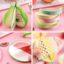 1pc Creative 3D Fruit Shape Sticky Notes Paper, Cute Office Stationery Gift - Multicolor - View 8