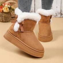 Women Snow Boots - Beige - View 4