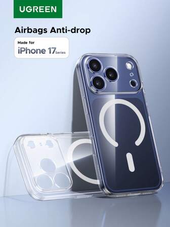  UGREEN 磁吸 Magsafe 水晶透明系列手机壳 兼容 17 Air Pro Max