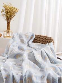 1 件平纹细布婴儿毯，纯棉新生儿接收毯，尺寸完美，适合男孩和女孩的柔软婴儿毯（绵羊、鹅、熊）