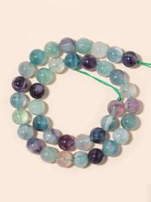 Cuentas de piedras naturales, cuentas sueltas de obsidiana, jade birmano, ojo de tigre, redondas y lisas, piedras preciosas de curación de energía para hacer joyas, pulseras y collares DIY