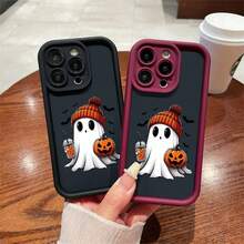 Halloween Style Print Phone Case Covercompatible With  16 15 14 13 12 11 Pro Max XS Max X XR 12 13 Mini 14 15 16 Plus Protective Soft Cover,Covercompatible With  17 Case,  17 Pro Case,  17 Pro Max Case - Red DQMYTYK93 - View 1