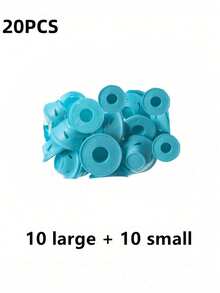 100/50/40/30/20/10/5/1个装卷发器，蘑菇形和钟形，适用于普通发质女性，不伤发，懒人友好型睡眠造型工具，卷发工具，DIY，不伤发质，时尚美发工具 - 彩色 - 查看 9