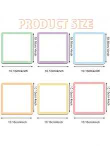 ملصقات لاصقة مغناطيسية، 4 * 4 سم - خاصة للاستخدام في العودة إلى المدرسة - ملصقات متعددة الأغراض للسبورات البيضاء والثلاجات والخزانات وما إلى ذلك، مع قلم مرفق - الخيار المثالي للمكتب وتنظيم الفصل الدراسي والتذكيرات في المنزل (ألوان عشوائية)