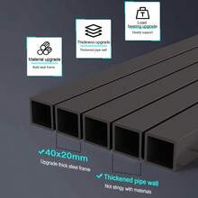 Computer Desk Desktop Gaming Desk Rectangular Desk Student Home Writing Desk Simple Rental House Gaming Table - Black - View 5