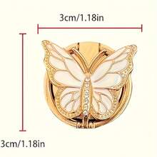 Cute Butterfly Phone Ring Holder - 360° Rotatable Adjustable Finger Grip, Compatible With IPhone And All Smartphones, Non-Slip Creative Gift For Women