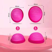 2 Pcs Reusable Silicon Menstrual Disc L Plus S With Case - Hot Pink - View 6