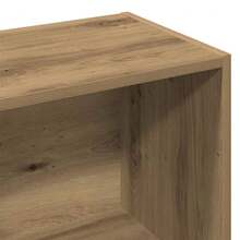 Libreria Larryhot in rovere artigianale 98x29x97,5 cm in legno ingegnerizzato, resistente e durevole, facile da montare, stile decorativo, adattA, Per riporre soprammobili, statuette, libri, piccoli oggetti, ecc. - Castano - Visualizzare 9
