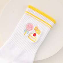 1Pair/Pilates Grip Socks For Women Yoga Grippy SocksCute Barre Non Skid Athletic Crew Sticky Sock Workout