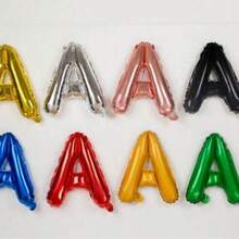 16 Colors Custom Balloon Letters Balloon Phrase Gold Letter Balloons Custom Balloon Banner Balloon LettersDefault Golden Balloon - Silver - View 6