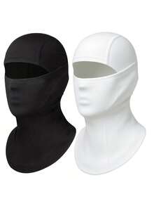 1 件定制 LOGO 黑色防紫外线男士头盔舒适巴拉克拉法帽头罩面罩滑雪面罩巴拉克拉法帽骑行帽摩托车头罩全脸面罩颈部保暖防风透气定制骑行者个性化独特巴拉克拉法帽 - 彩色 - 查看 13