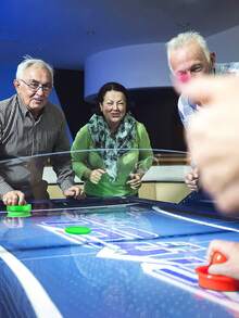 6pcs/Set Air Hockey Pucks, Full Size Heavy Duty Replacement Air Hockey Balls For Game Table Accessories