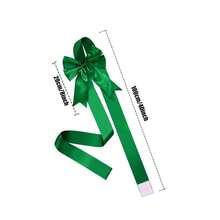 4 Pieces Christmas Cabinet Ribbons Bows,Xmas Kitchen Cabinet Door Red Ribbons, Large Bow Christmas Wreath Tree Bow Festival Wrapping Decorations For Home Fireplace Door Holiday Party Supplies, Home Decor, Room Decor, New Year's Eve Decoration - Many - View 15