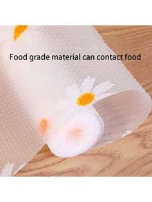 Premium Non-Slip Shelf Liners - 118.11 Inch Roll, Durable EVA Cabinet Mats, Cut-To-Size Waterproof Drawer Liners With Modern Daisy Pattern, Multipurpose For Refrigerator, Drawers, Desks, Shoe Closets - Moisture-Resistant And Heat-Insulating