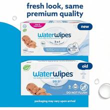 Toallitas húmedas WaterWipes Sensitive para bebés, 4 paquetes de 60 unidades (240 unidades) - 60 Unidad (Paquete de 9) - Ver 4