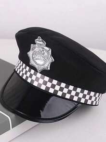 1pc Men's Hat, Uniform Prop Cap, Suitable For Party Accessories - Multicolor - View 9