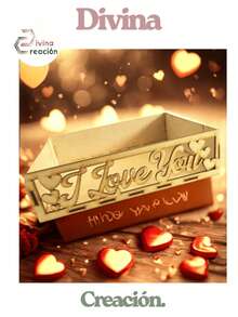 Divina Creacion Charola Desayuno Sorpresa love you - Beis - Ver 1