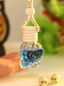 1 Stück Totenkopf-Duftkerze mit individueller Duftauswahl, Autoduft, Raumduft, Schrank, Toilette, personalisiertes Ornament, leicht, praktisch, Festivalgeschenk, natürlicher, einzigartiger Duft, Lufterfrischer, schnell frisch, langanhaltend, Duft bis zu 60 Tage