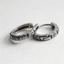 1pc Fashionable Punk Stainless Steel Minimalist Hoop Earrings For Men Daily Decoration Jewelry Gift