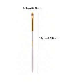 OEIEZ Brocha de corrector para debajo de los ojos, mini brocha plana angulada tipo kabuki para contornear la nariz, para cubrir, mezclar, fijar y difuminar con polvos, líquidos y cremas. Brochas de maquillaje profesionales pequeñas para base, corrector, colorete, contorno, bronceador y polvos. - Multicolor - Ver 15