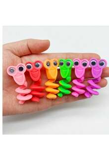 2pcs/4pcs/6pcs/8pcs Big Eye Bead Pencil Caps, Cute Design Soft Tip Student Pencil Small Gifts, Random Assortment