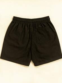 Kit Of 2 Premium Linen Shorts Maurucinho Men's Linen Shorts Kit Of 2 Bermuda Shorts Summer End Of Year - màu đen - Xem 5