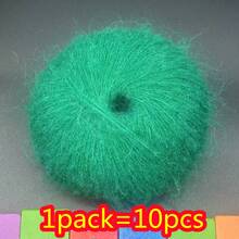 10 Stücke Mohair-Garn, weich & flauschig, geeignet für DIY-Stricken, Häkeln von Pullover, Schal, Strickjacke, Mütze