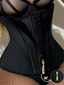 CZXMY Waist Trainer Belt With Zipper High Compression Body Shaper For Women Shapewear 1pc - Black - View 2