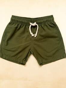 Kit Of 2 Premium Linen Shorts Maurucinho Men's Linen Shorts Kit Of 2 Bermuda Shorts Summer End Of Year - 軍綠色 - 查看 3
