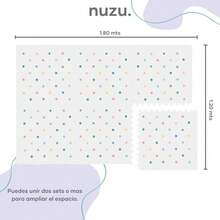 Tapete para Puntos de Colores| Espacio  y Suave para Explorar y Aprender| Fomenta Desarrollo Infantil| Tapete Fácil de Limpiar y Armar| como Piso de Gimnasio para - Verde militar - Ver 5