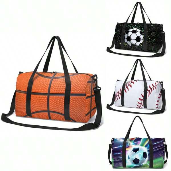 Duffle Bag Boy Football Duffle Bag, Overnight Bag Duffel Bags Weekender Travel Bag For Boy Sleepover Bag For Outdoor Sport Bag Gift