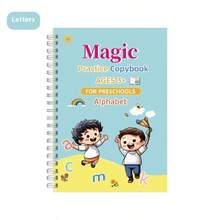 1 pieza Nuevo cuaderno de práctica de caligrafía Groove 2025 para niños, trazos, números, letras, entrenamiento de agarre divertido, niños y niñas preescolares, regalo de cumpleaños, regalo de Navidad, regreso a la escuela, regalo perfecto - Multicolor - Ver 13