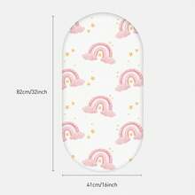 Juego de 4 piezas de ropa de cama para cuna de bebé, unisex para recién nacidos, suave y transpirable con lindos patrones de animales - Multicolor - Ver 10