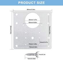 4pcs Cabinet Hinge Repair Plates, Stainless Steel Hinge Repair Kit, Cabinet Hinge Mounting Bracket Set, Kitchen Cabinet Door Hinge Repair Plates Set With Cabinet Door Installation Screws - Silver - View 9