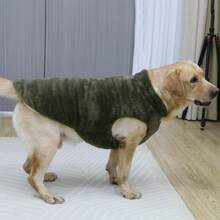 Metglad Giacca per cani, giacca invernale calda per cani, gilet resistente al freddo per cani con bottoni a scatto, gilet in doppio strato di lana adatto per cani di taglia grande, media e piccola - Anguria Rosa - Visualizzare 11