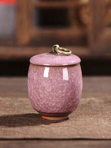 New Pet Cremation Urn Box, Crackle Glaze Ceramic Sealed Jar For Dog/Cat Ashes, Teeth, Hair Memorial Collection - 彩色 - 查看 11