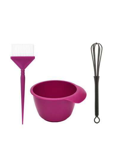 3/4件套染发工具套装，包含染发刷、搅拌碗、搅拌棒、耳罩，适用于专业沙龙和家庭染发，配有梳子、理发配件、吹风机、头发、理发师、美发工具、美发产品、卷发刷、理发师、理发配件、美发设备、旅行必备、发型、美发、头发、旅行、美发产品、美发工具、美发用品、理发师、理发配件、理发店、美发设备