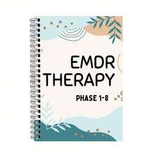 Sổ tay trị liệu EMDR 50 trang: Sách giáo khoa các giai đoạn 1-8, Giải mẫn cảm và tái xử lý chuyển động mắt để phục hồi và tái xử lý chấn thương - Tài nguyên sức khỏe tâm thần dành cho người lớn với các bài tập và lời nhắc nhật ký, Món quà tuyệt vời cho bạn bè, đồng nghiệp, giáo viên, người lớn tuổi vào dịp Halloween, Giáng sinh, năm mới - A5 - Xem 1