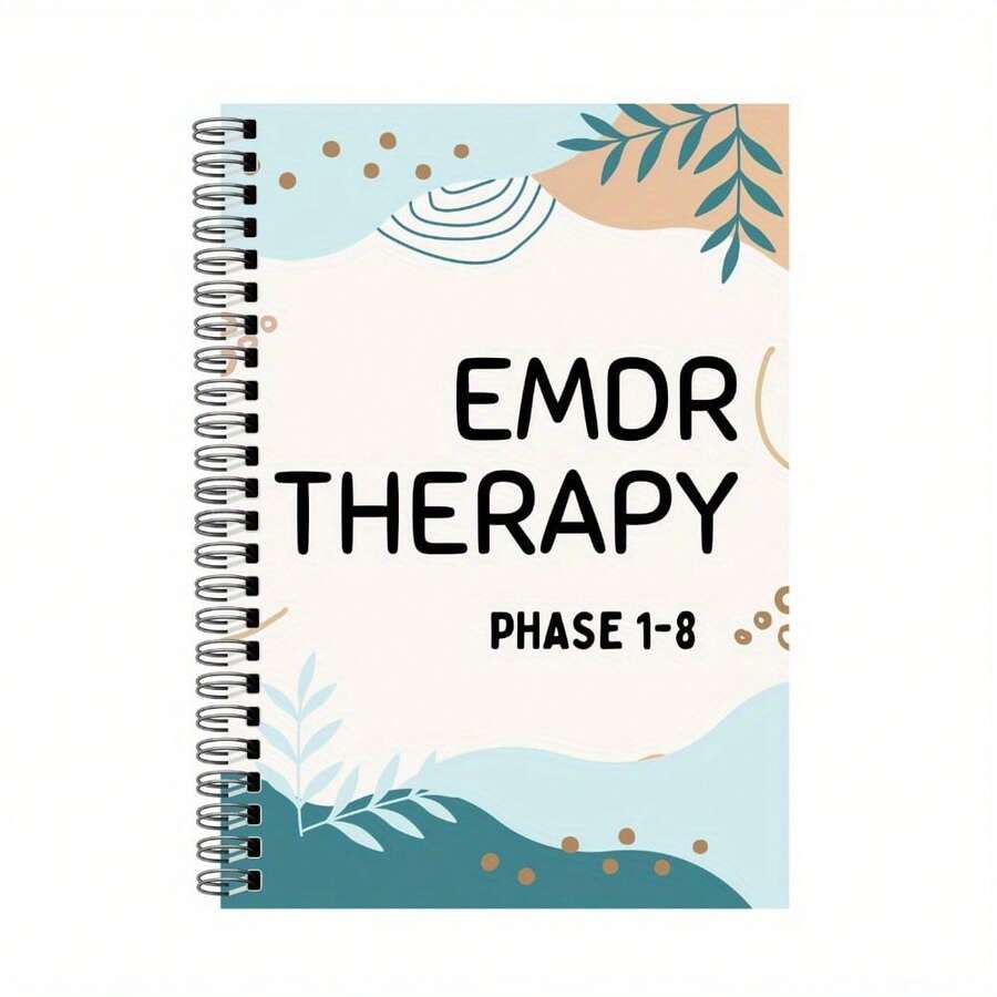 Sổ tay trị liệu EMDR 50 trang: Sách giáo khoa các giai đoạn 1-8, Giải mẫn cảm và tái xử lý chuyển động mắt để phục hồi và tái xử lý chấn thương - Tài nguyên sức khỏe tâm thần dành cho người lớn với các bài tập và lời nhắc nhật ký, Món quà tuyệt vời cho bạn bè, đồng nghiệp, giáo viên, người lớn tuổi vào dịp Halloween, Giáng sinh, năm mới - A5 - Xem 1