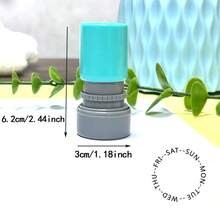 1pc Star-Shaped Stamp For Journaling, Daily Planner, Self-Inking Black Ink Stamp - Sunday Maru Seal - View 2