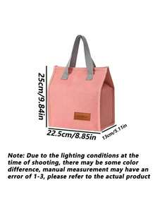 1 szt. Nowa, zapieczętowana torba na lunch, przenośna, wielokrotnego użytku torba na lunch, wodoodporna torebka, odpowiednia do biura, pracy, szkoły, podróży, kempingu, pikniku na świeżym powietrzu dla mężczyzn i kobiet, wielokrotnego użytku pojemnik na lunch, duża torba na lunch, odpowiednia do pracy, pikniku, plecaka, torebki na lunch, torby chłodzącej, torby do przechowywania, uroczej torby na lunch, torby na lunch, małej damskiej torby na lunch, torby na przybory szkolne