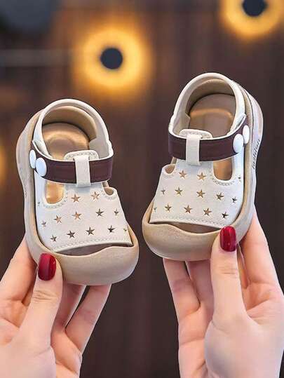 Summer New Kids Sandals Closed Toe Shoes, Boys & Girls Toddler Anti-Slip Anti-Kick Soft Bottom Indoor/Outdoor Fashion Baby Sandals